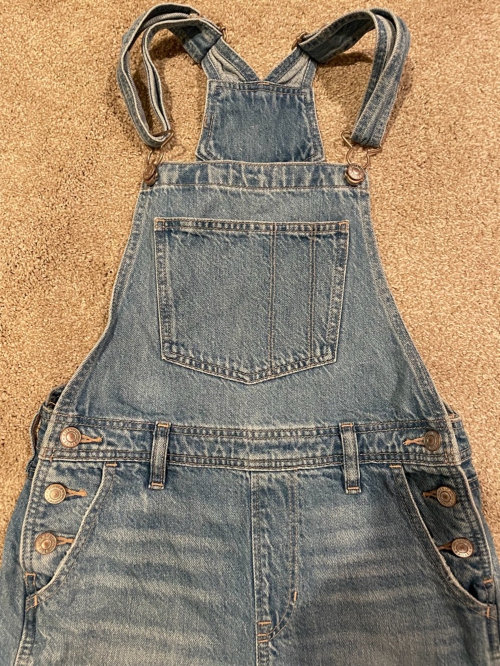 American Eagle Outfitters Blue Denim Overalls